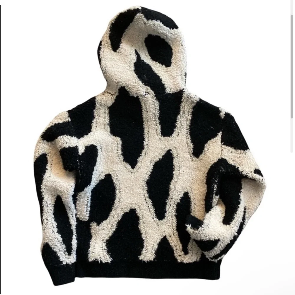 Sandy Liang × Target leopard
print chunky sherpa hoodie Sz XS (oversized) NWT🏷 - Picture 2 of 5